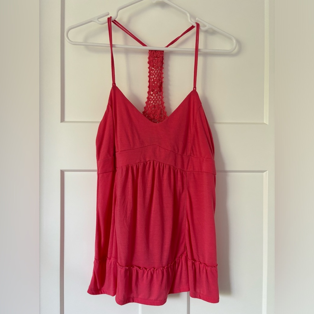 American Eagle Outfitters crochet racerback top